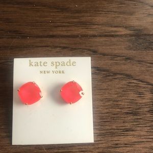 Kate spade post earrings in pink